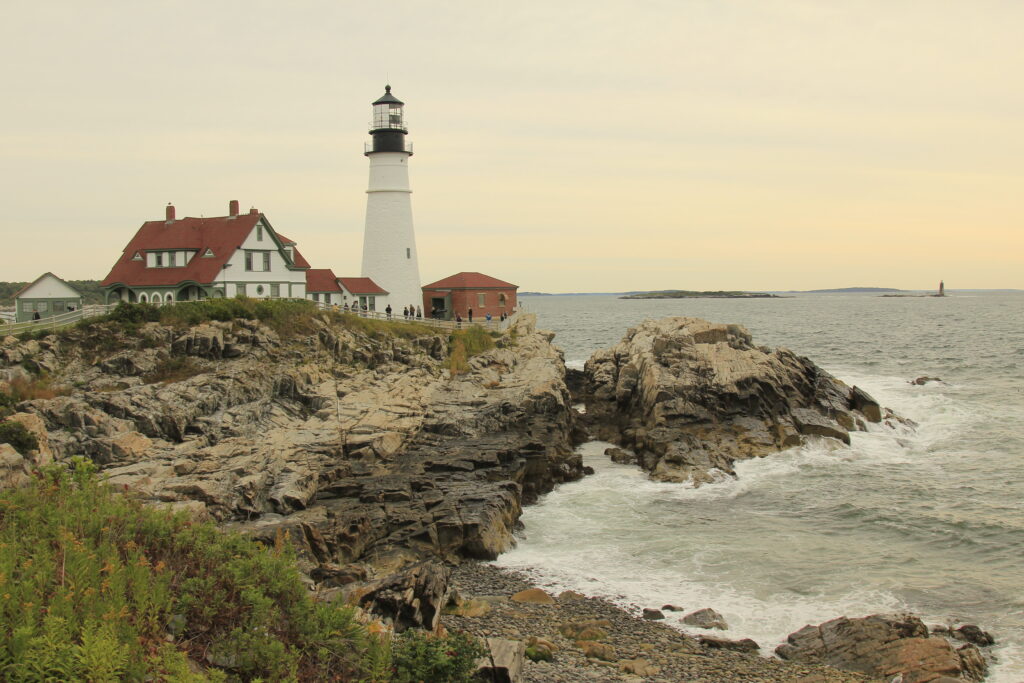 Vuurtoren in Cape Elizabeth Portland Maine